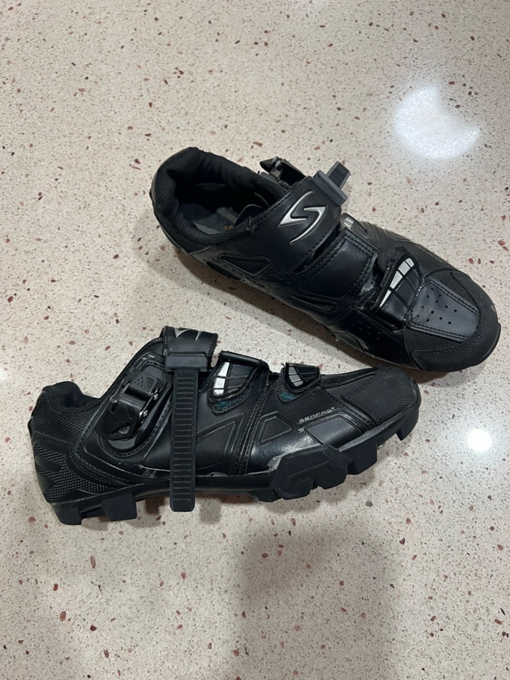Women’s Black Cycling Shoe with SPD Cleat